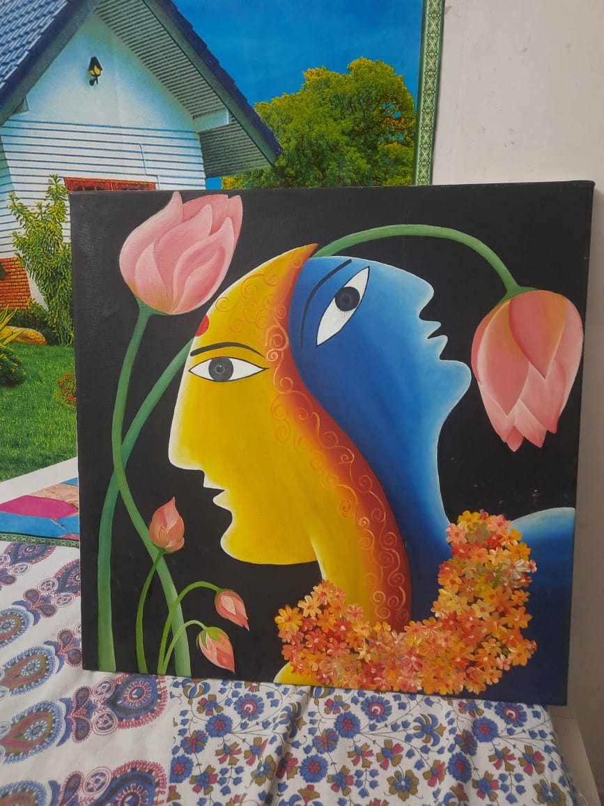 Painting by Kiran Pujari - Signature Canvas